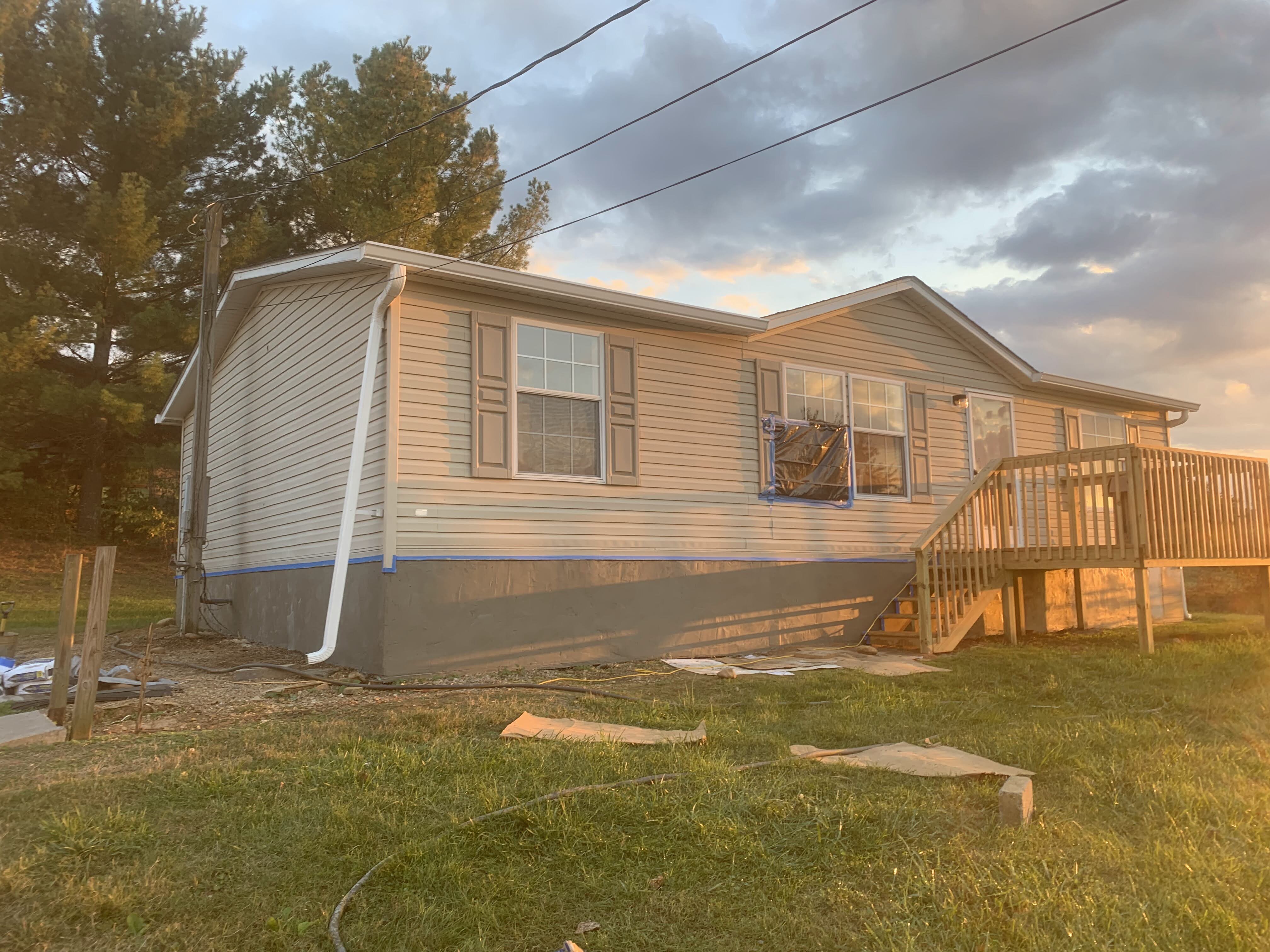 Stucco Skirting Project — Sunflower Contracting LLC in East Tennessee
