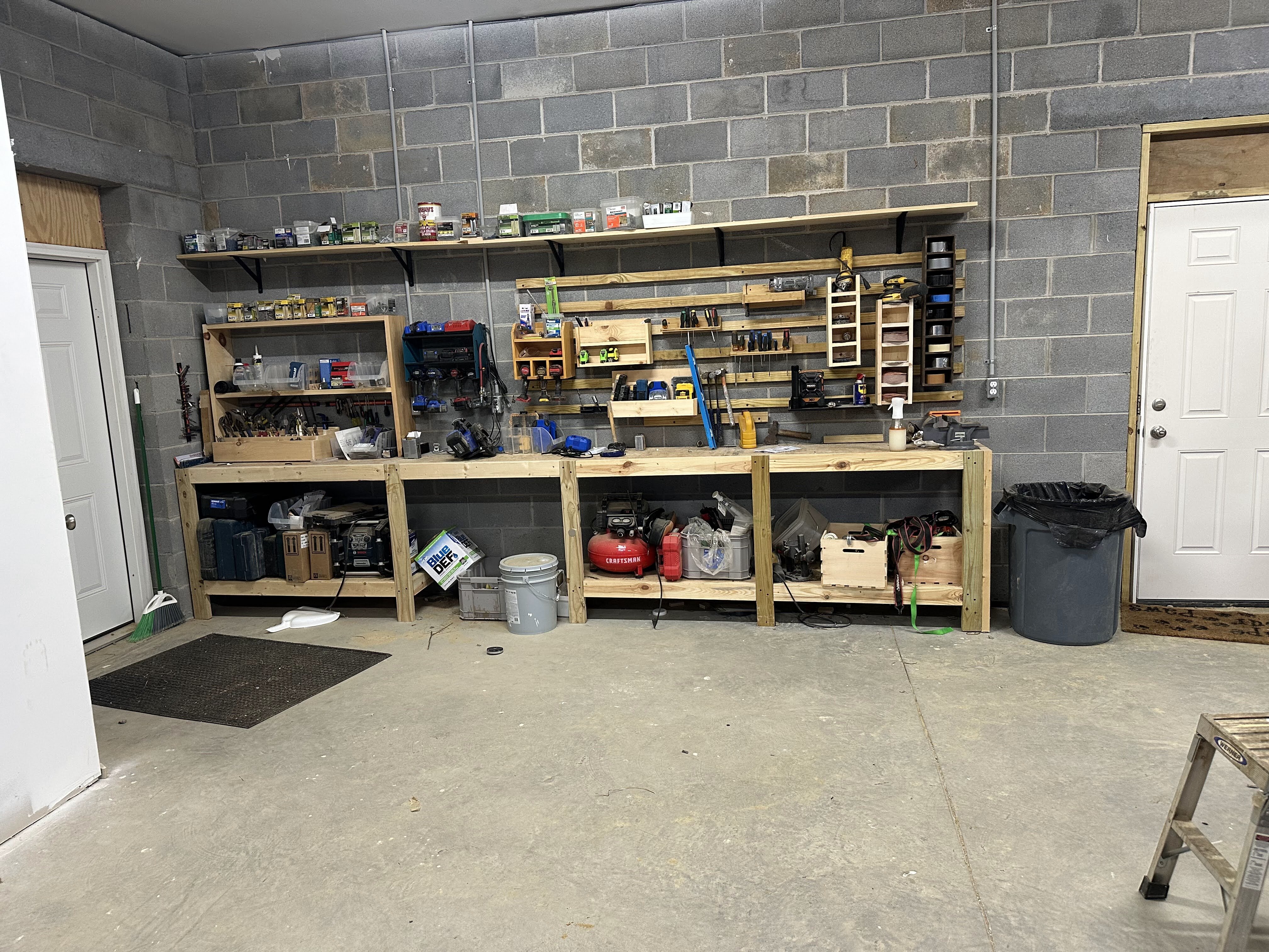 Custom Tool Bench — Sunflower Contracting LLC